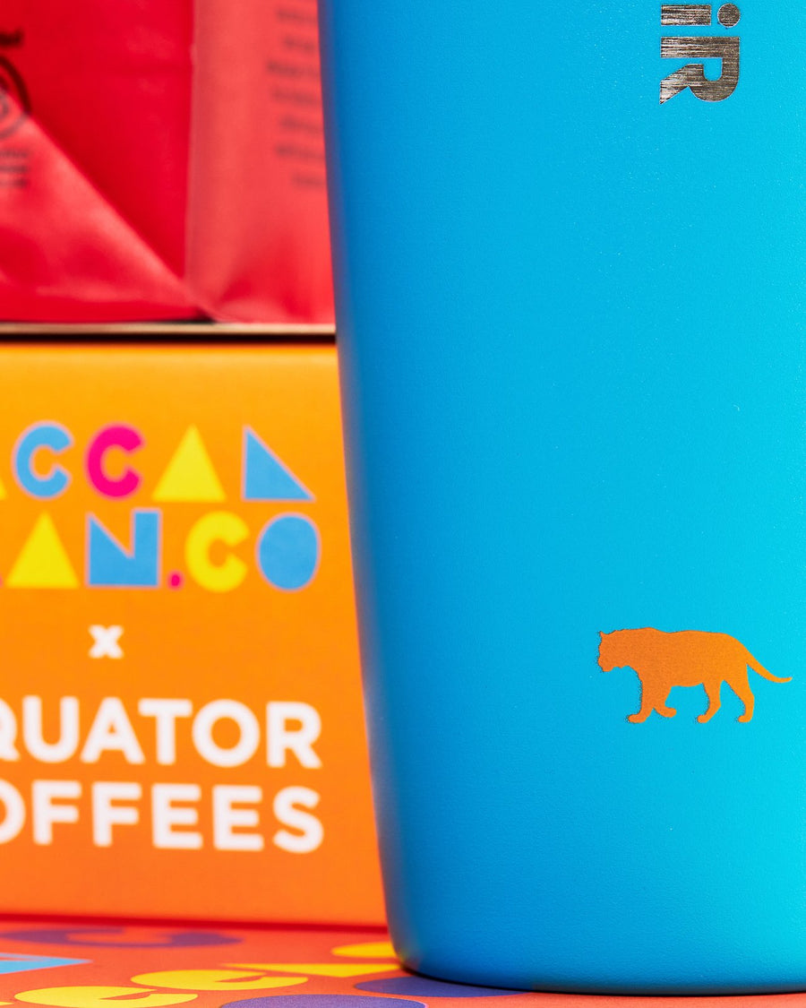 Giving Feels Good Tumbler | George McCalman Artist Collaboration | Equator Coffees