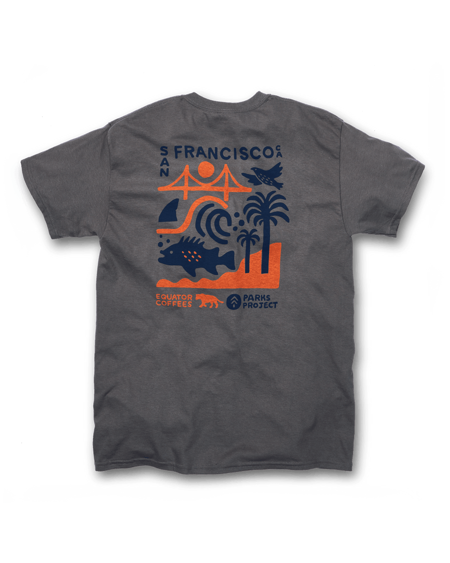 Equator x Parks Project Tee - Charcoal - Equator Coffees
